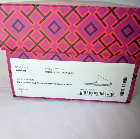 Tory Burch Max espadrille slide roccia natural diamond roccia print 7 - Picture 6 of 7